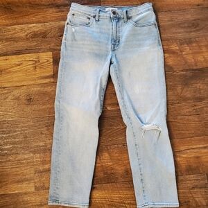 Madewell midrise class straight jeans size 29